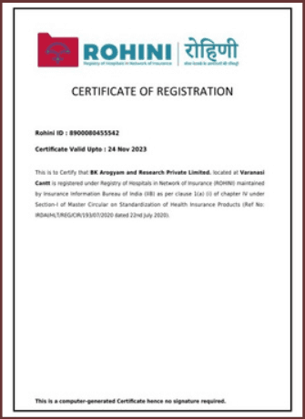 ROHINI CERTIFICATION